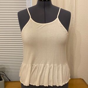 American Eagle Peplum Tank Top